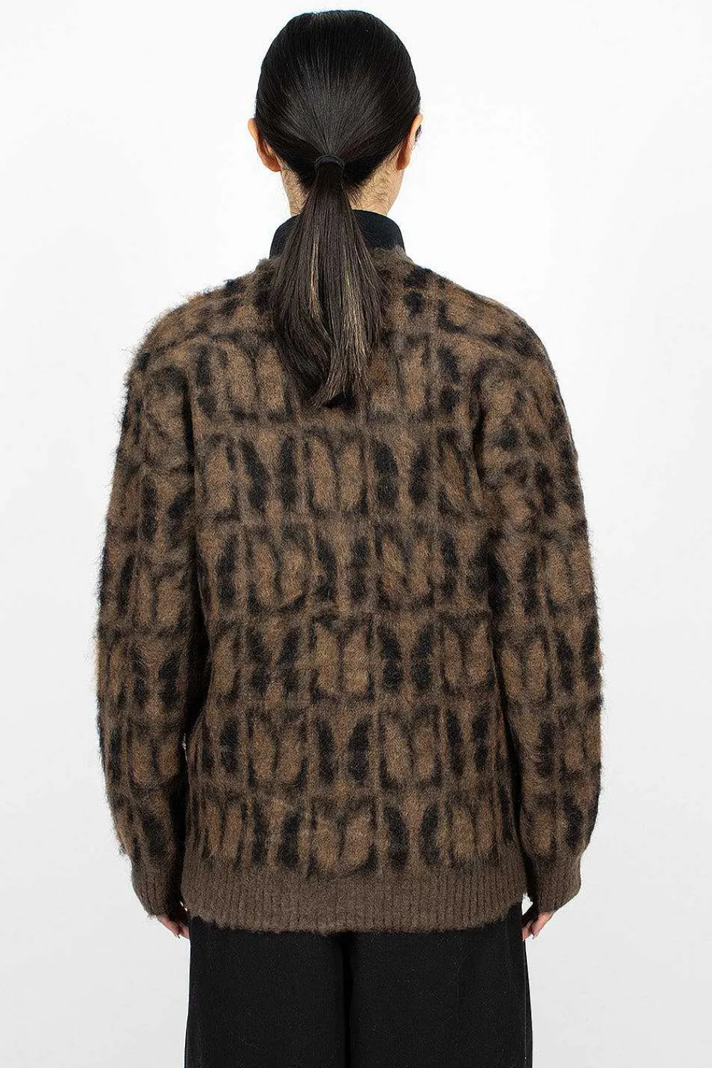 Needles Mohair Cardigan Papillon Print| Outerwear