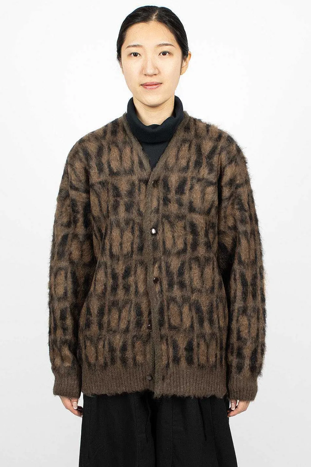 Needles Mohair Cardigan Papillon Print| Outerwear