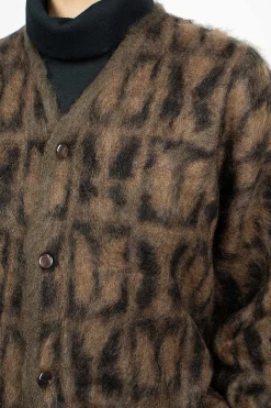 Needles Mohair Cardigan Papillon Print| Outerwear