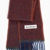 Acne Studios Mohair Scarf Aubergine| Scarves & Gloves