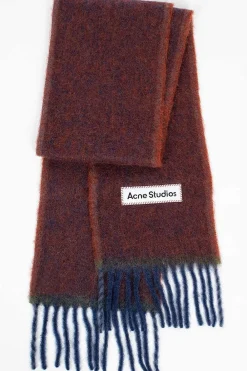 Acne Studios Mohair Scarf Aubergine| Scarves & Gloves