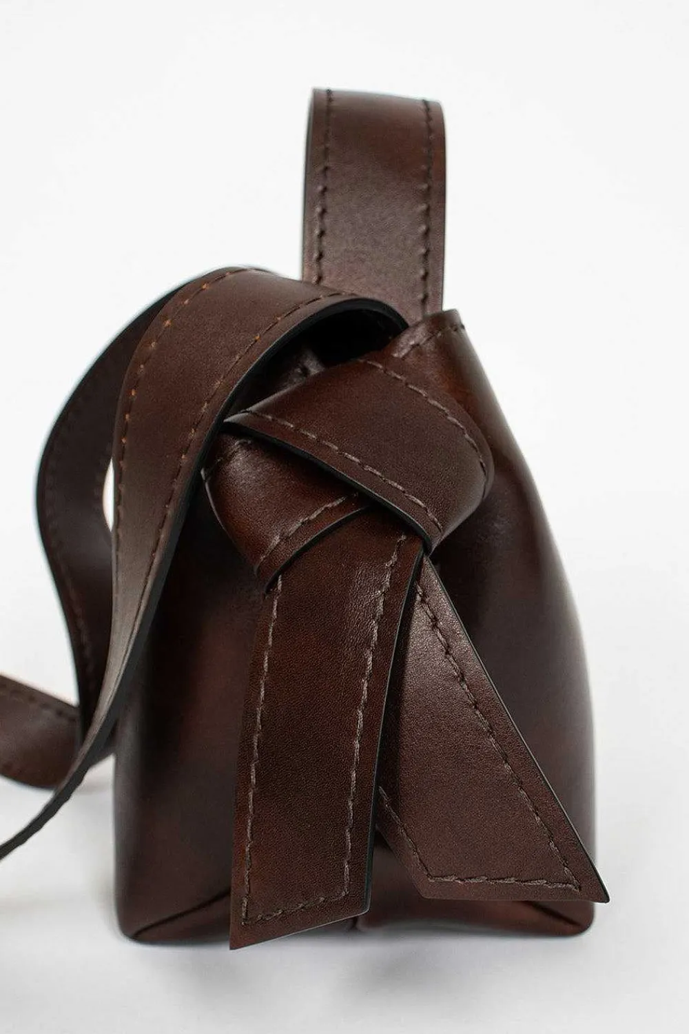 Acne Studios Musubi Midi Tote Dark Brown| Bags
