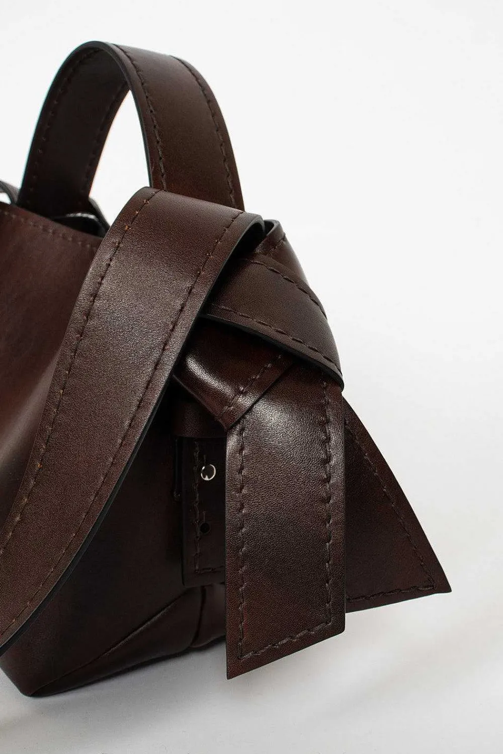 Acne Studios Musubi Midi Tote Dark Brown| Bags