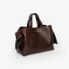 Acne Studios Musubi Mini Shoulder Bag Dark Brown| Bags