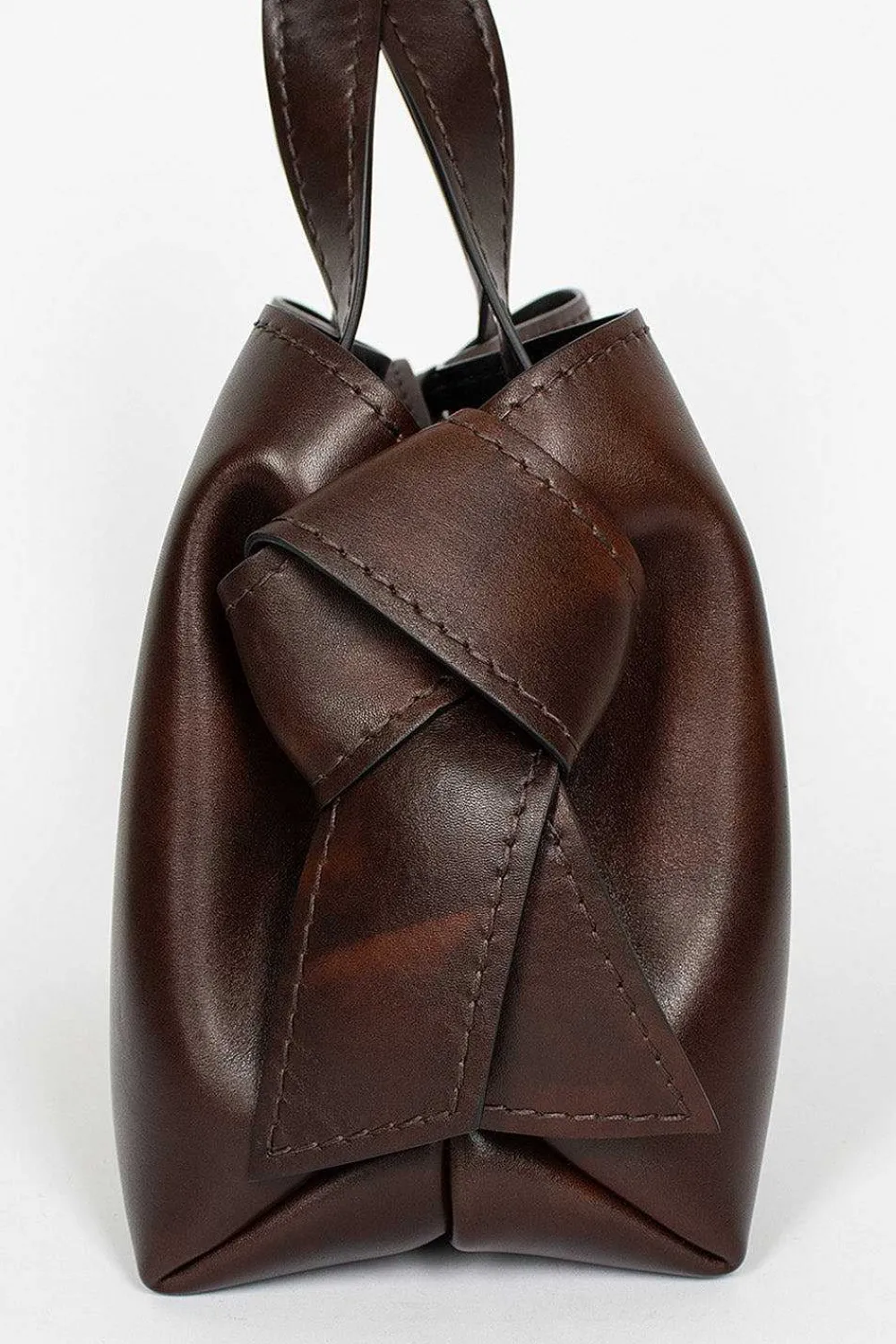 Acne Studios Musubi Mini Shoulder Bag Dark Brown| Bags