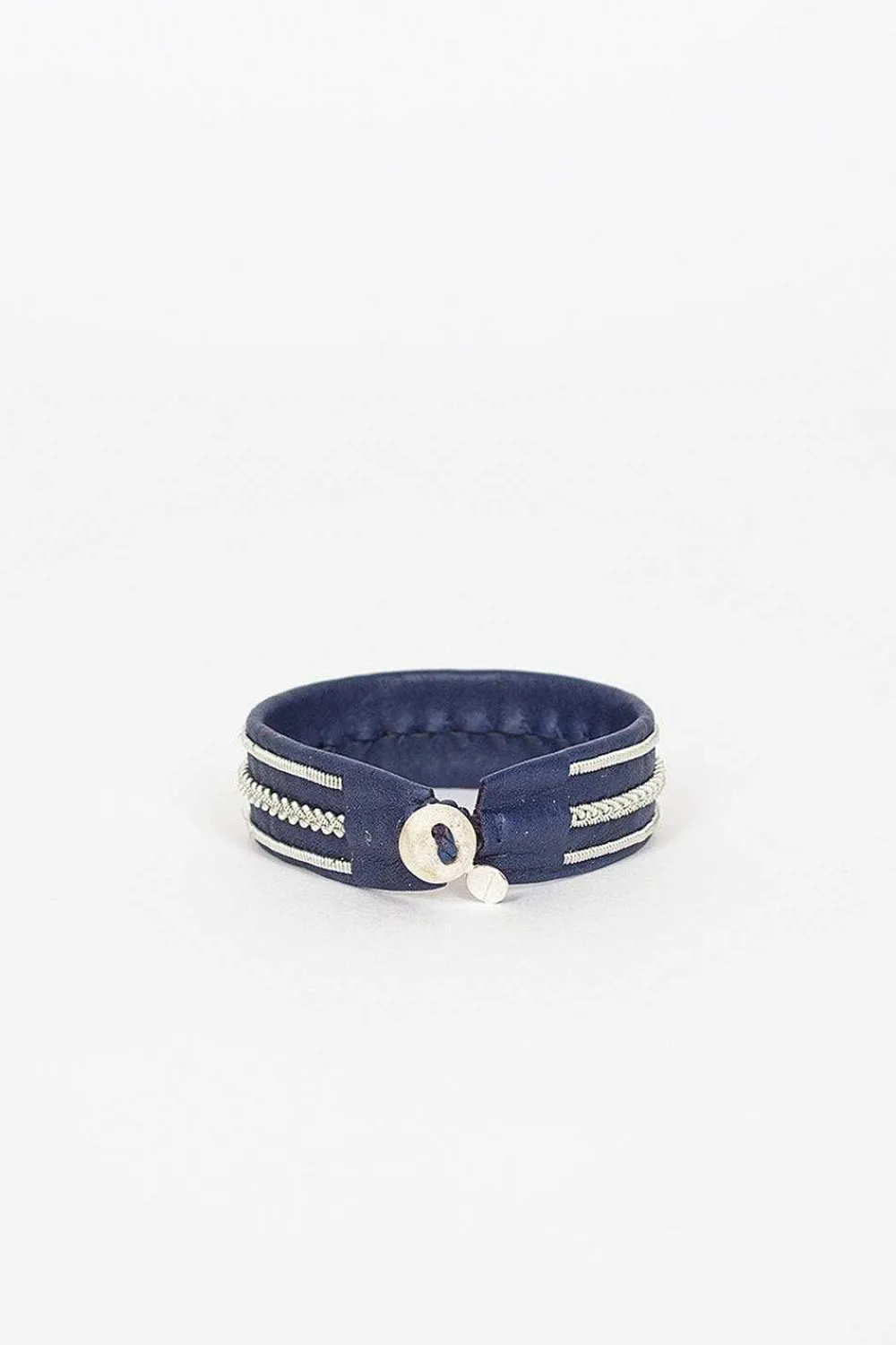 Maria Rudman Navy Hide B Bracelet 2| Bracelets