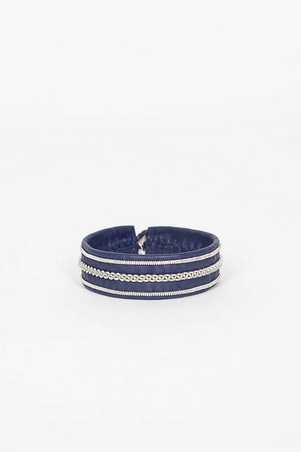 Maria Rudman Navy Hide B Bracelet 2| Bracelets