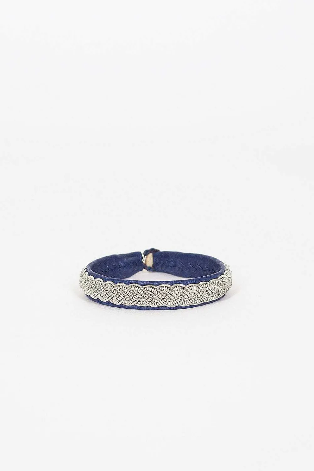 Maria Rudman Navy Hide B Bracelet 3| Bracelets