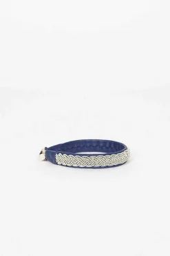 Maria Rudman Navy Hide B Bracelet 3| Bracelets