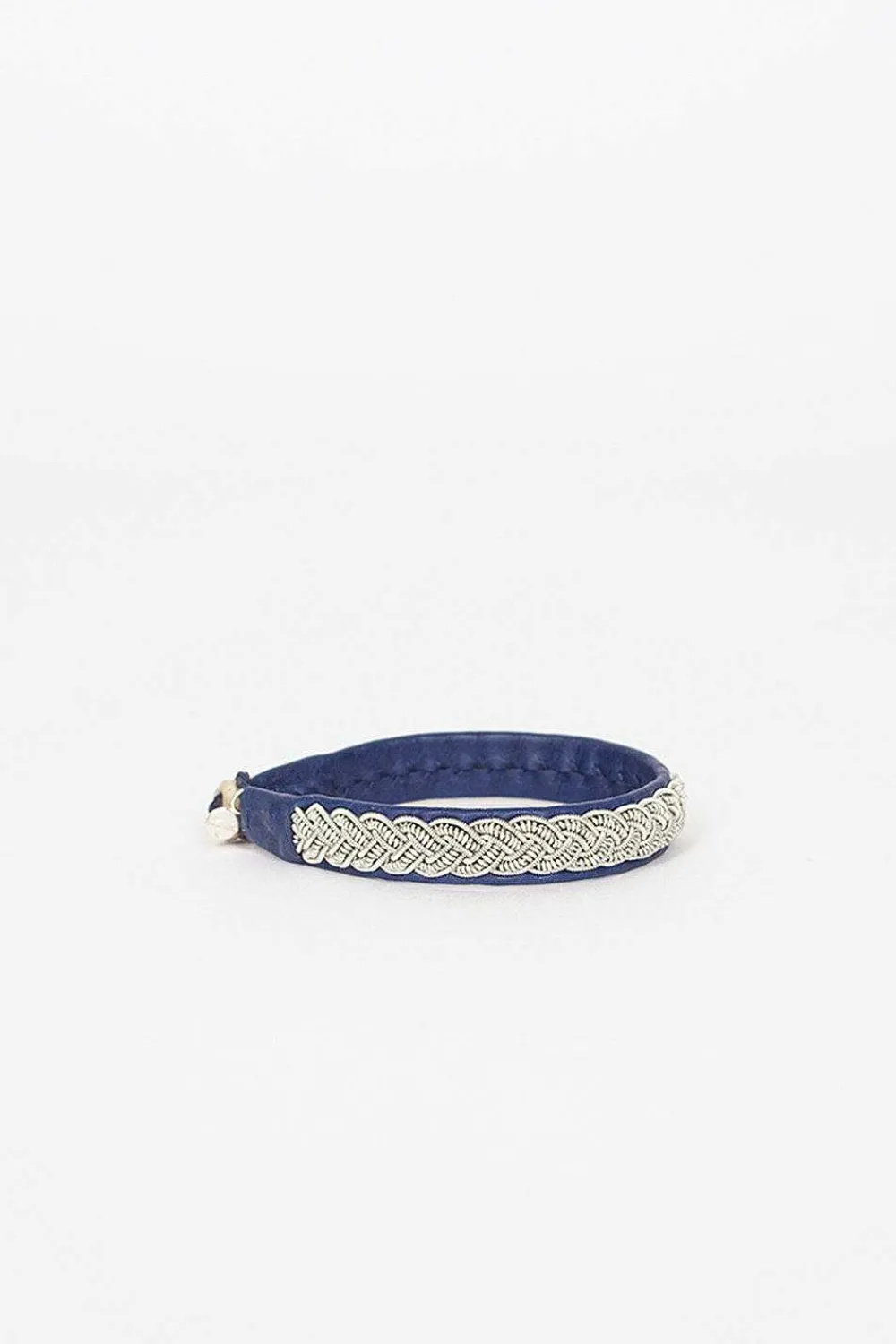 Maria Rudman Navy Hide B Bracelet 3| Bracelets