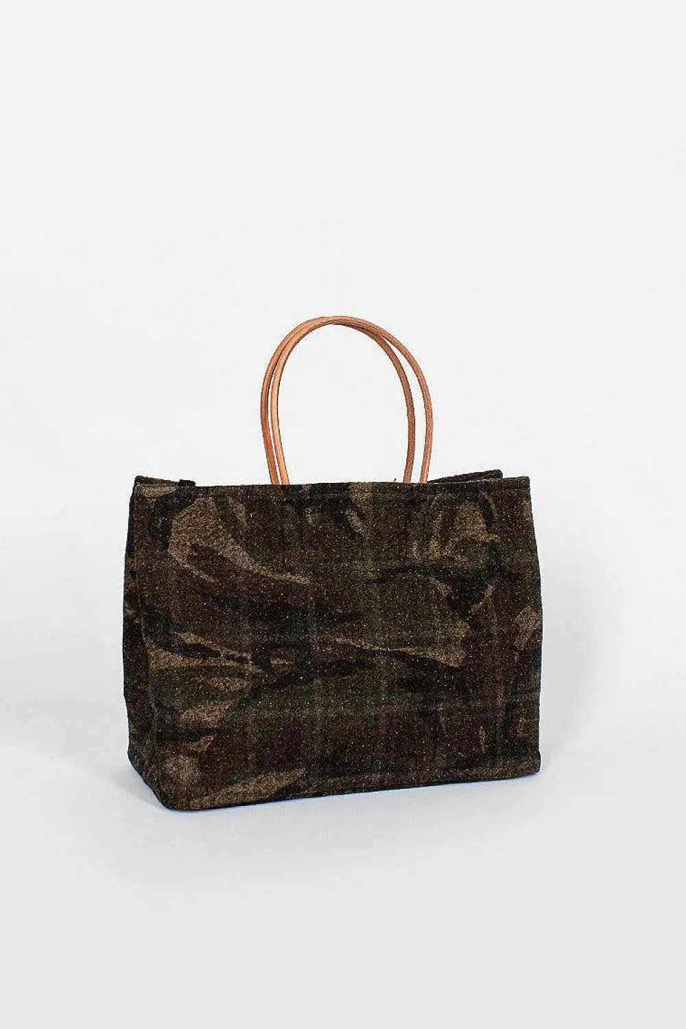 Amiacalva Needle Punch Paper Bag Plaid Camo| Bags