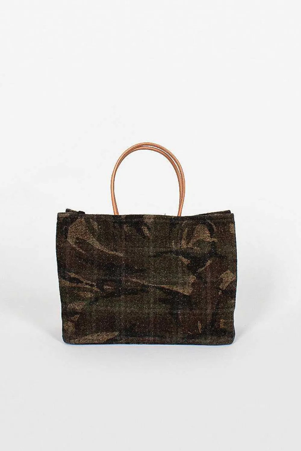 Amiacalva Needle Punch Paper Bag Plaid Camo| Bags