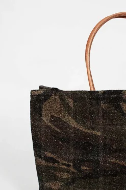 Amiacalva Needle Punch Paper Bag Plaid Camo| Bags
