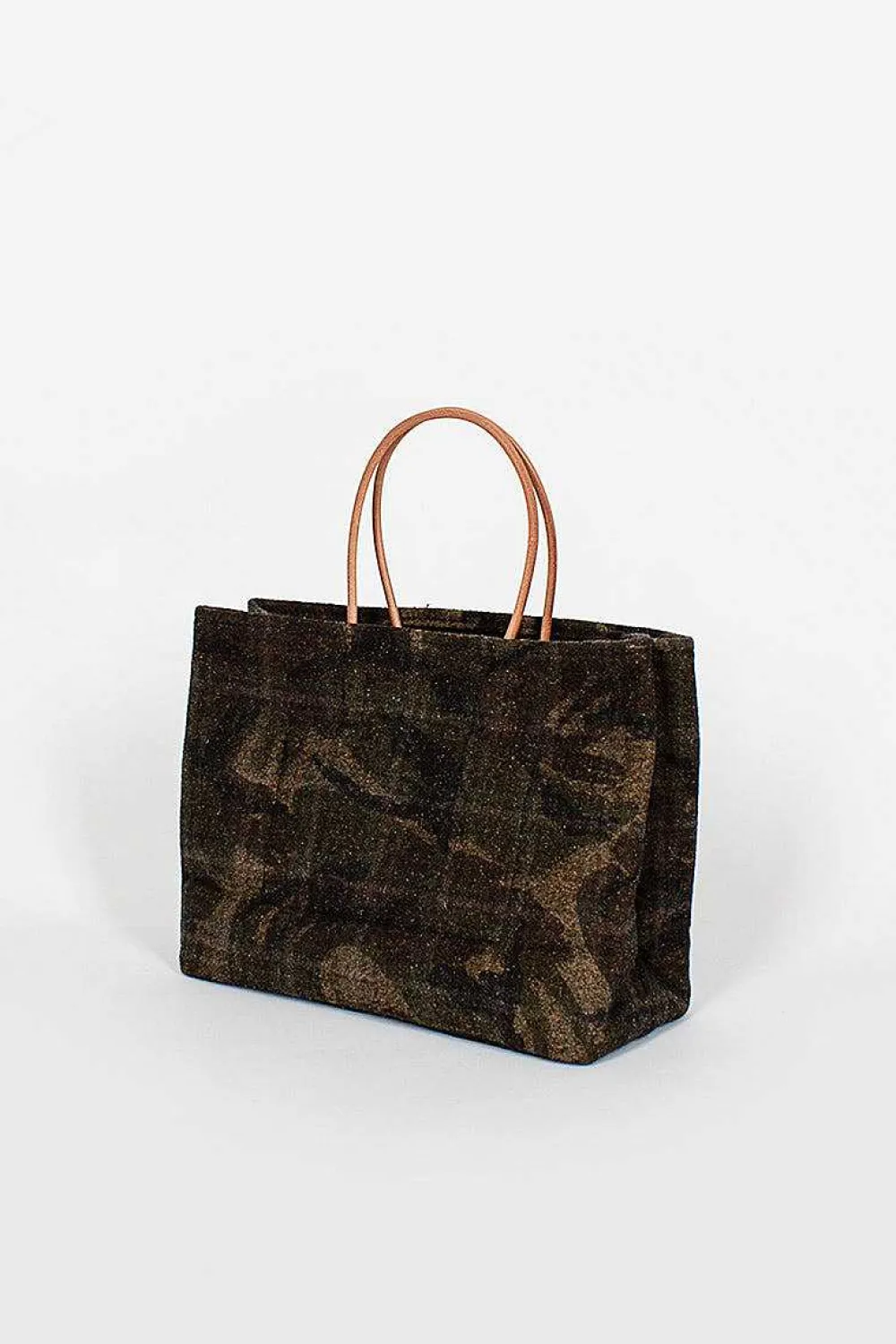 Amiacalva Needle Punch Paper Bag Plaid Camo| Bags