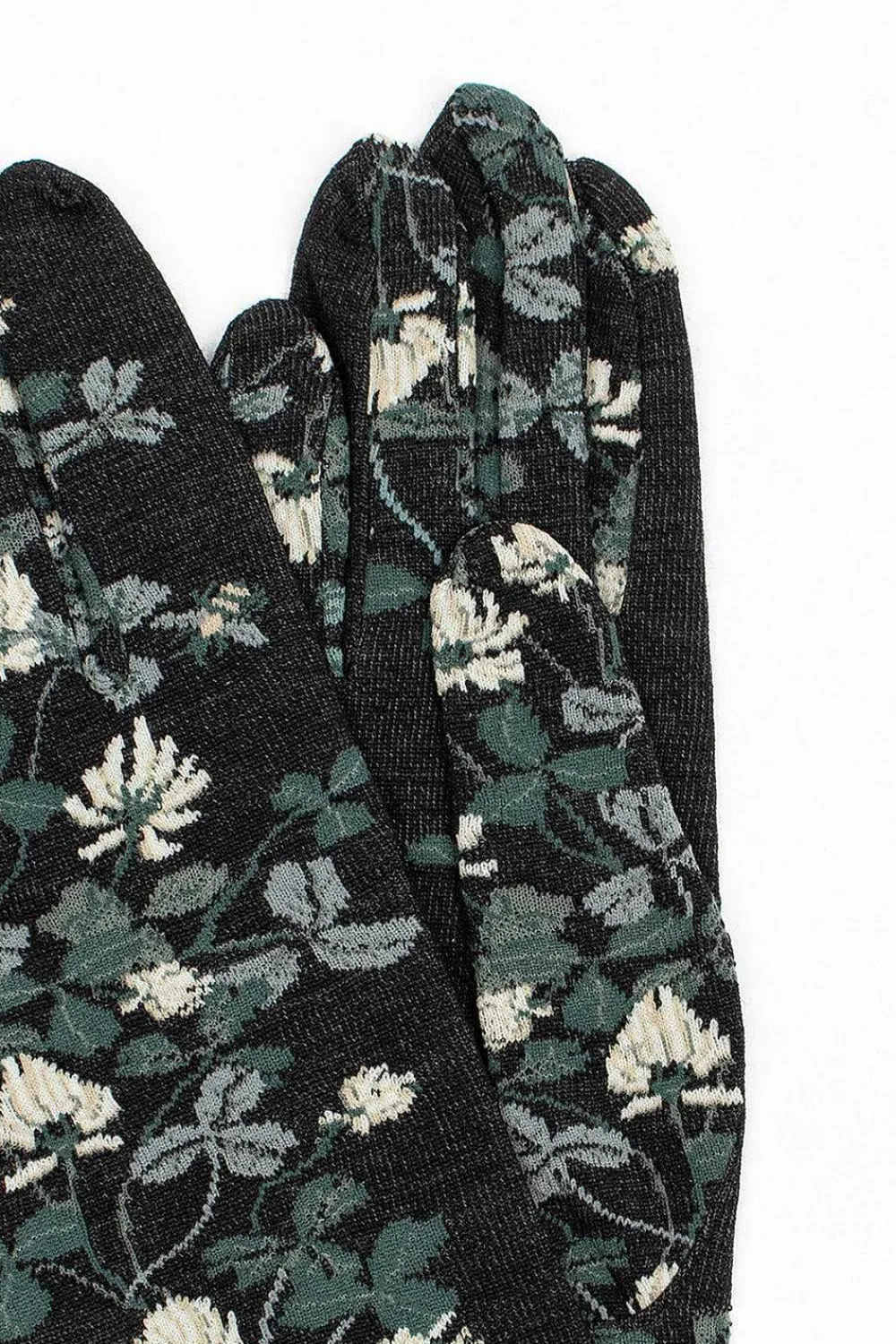 Antipast Ng1-778 Gloves Black Floral| Scarves & Gloves