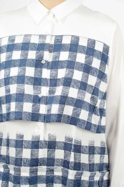 École de Curiosités Nina Dress Navy/White| Dresses
