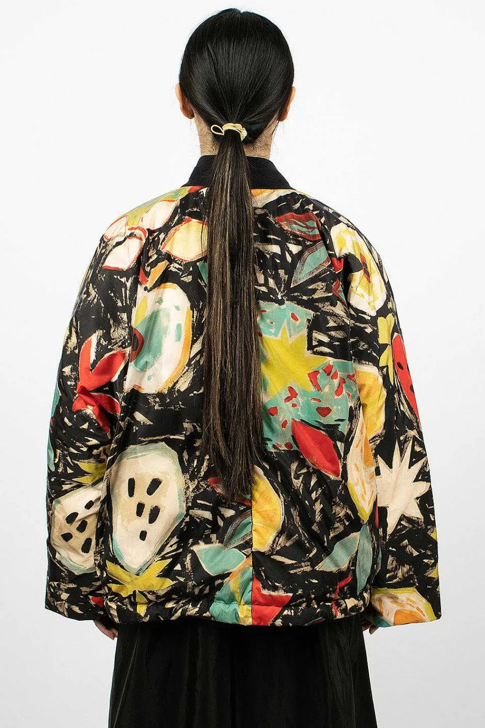 Sofie D'Hoore Okay Bomber Fruit Print| Outerwear