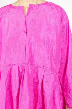 Daniela Gregis Operaio Washed Silk Dress Fuchsia| Dresses