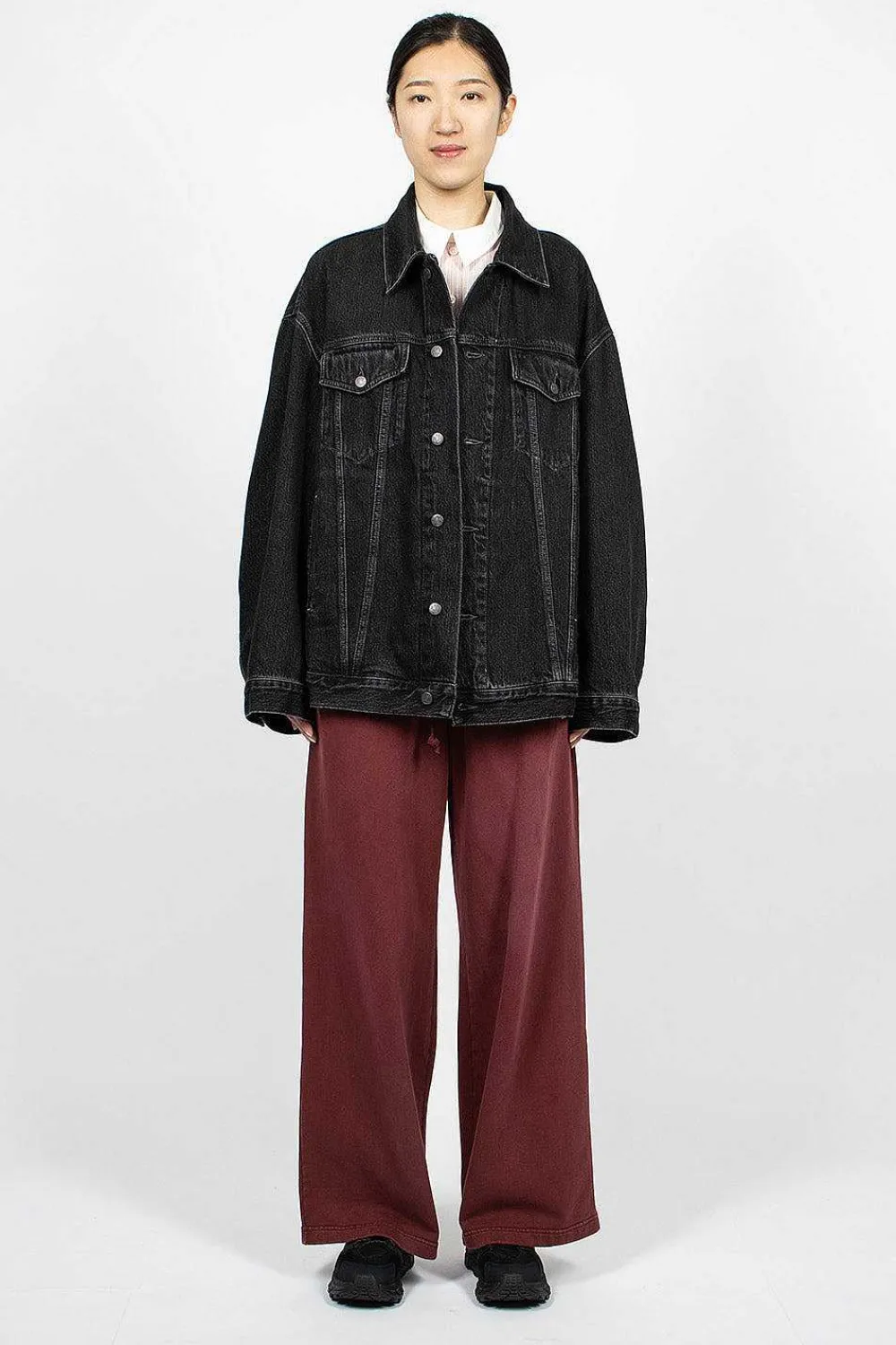 Acne Studios Oversized Denim Jacket Black| Outerwear