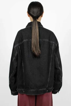 Acne Studios Oversized Denim Jacket Black| Outerwear