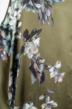 Dries Van Noten Oversized Floral Shirt Khaki| Shirts
