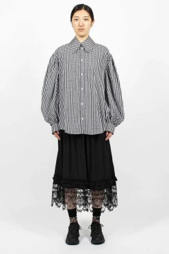 Simone Rocha Oversized Gingham Shirt| Shirts