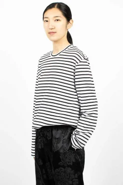 Comme Des Garçons Comme Des Garçons Oversized Stripe T-Shirt| Tops