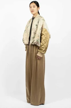 Dries Van Noten Oversized Suit Trouser Natural| Trousers