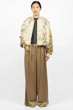 Dries Van Noten Oversized Suit Trouser Natural| Trousers