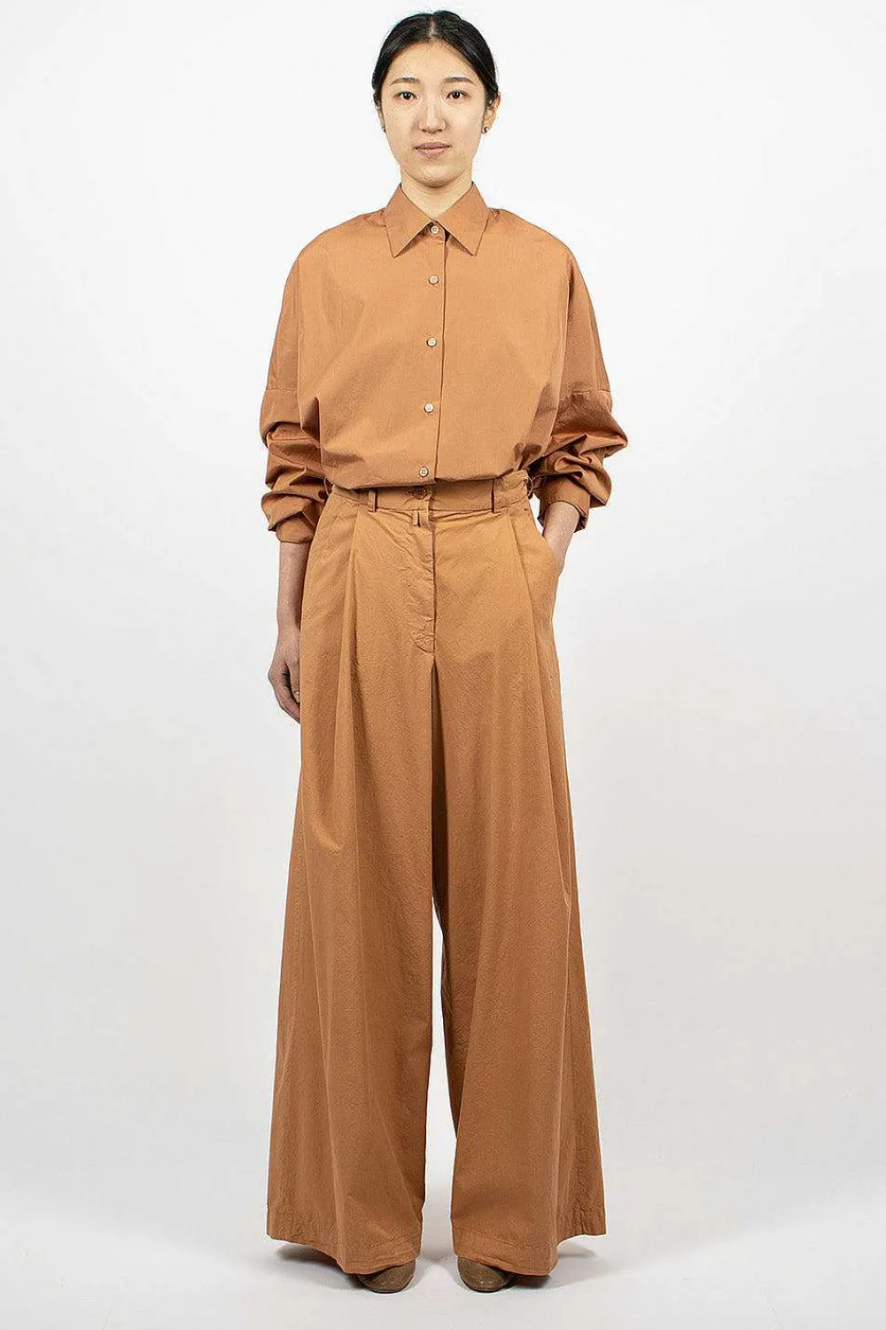 Dries Van Noten Oversized Suit Trouser Rust| Trousers