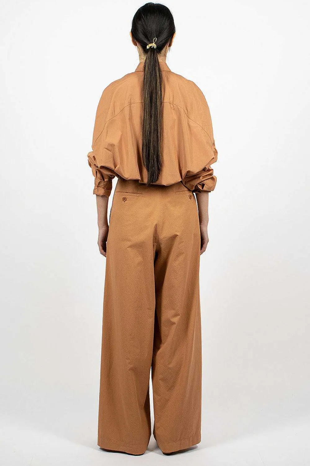 Dries Van Noten Oversized Suit Trouser Rust| Trousers