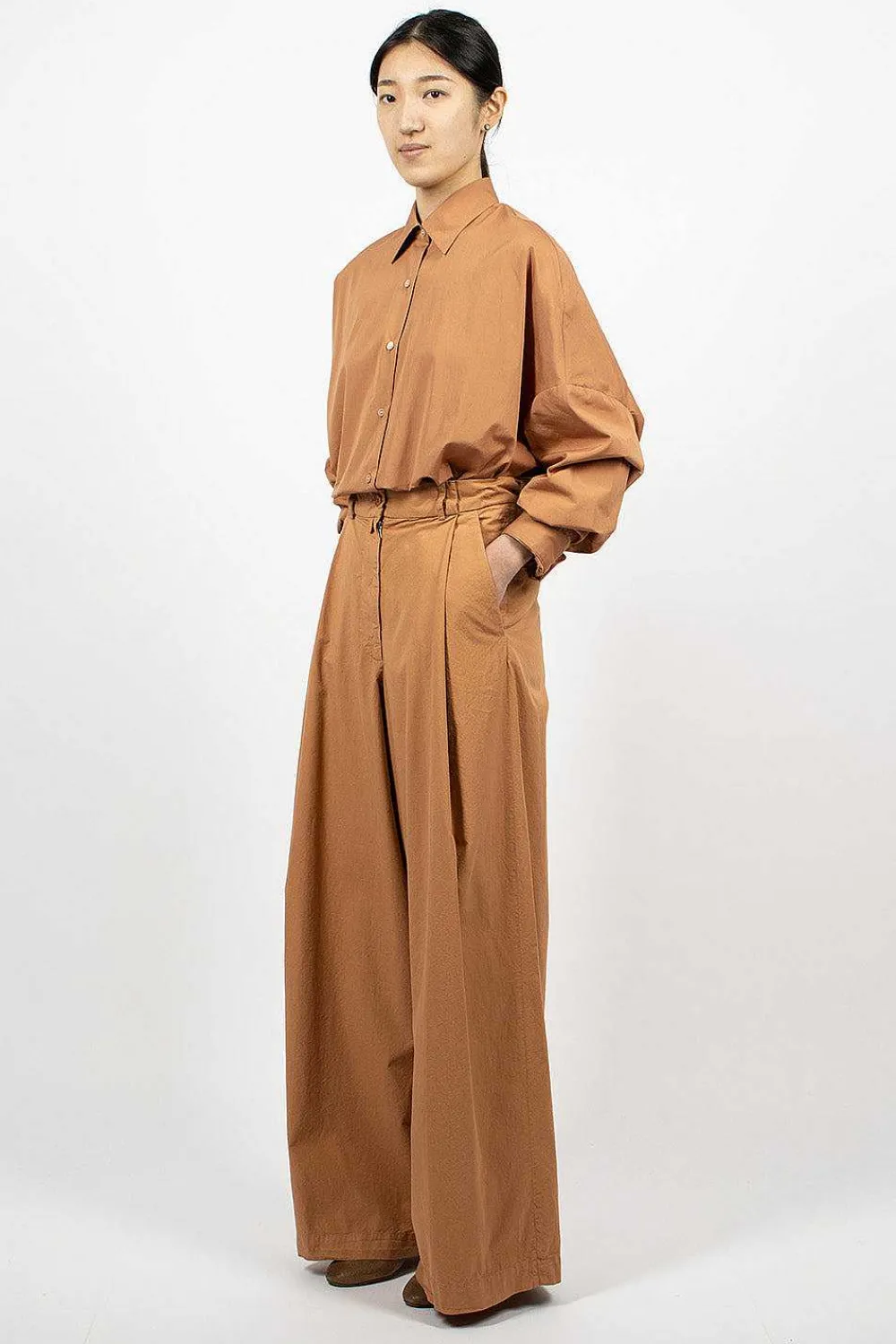Dries Van Noten Oversized Suit Trouser Rust| Trousers
