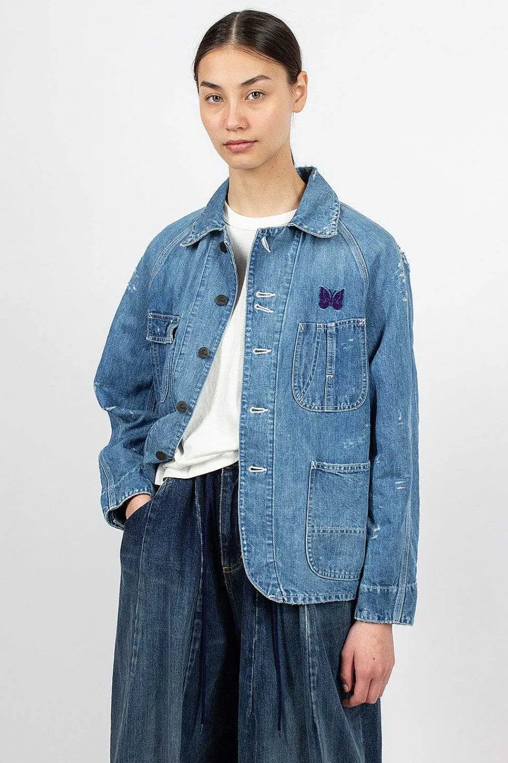 Needles 10Oz Coverall Distressed Denim| Outerwear