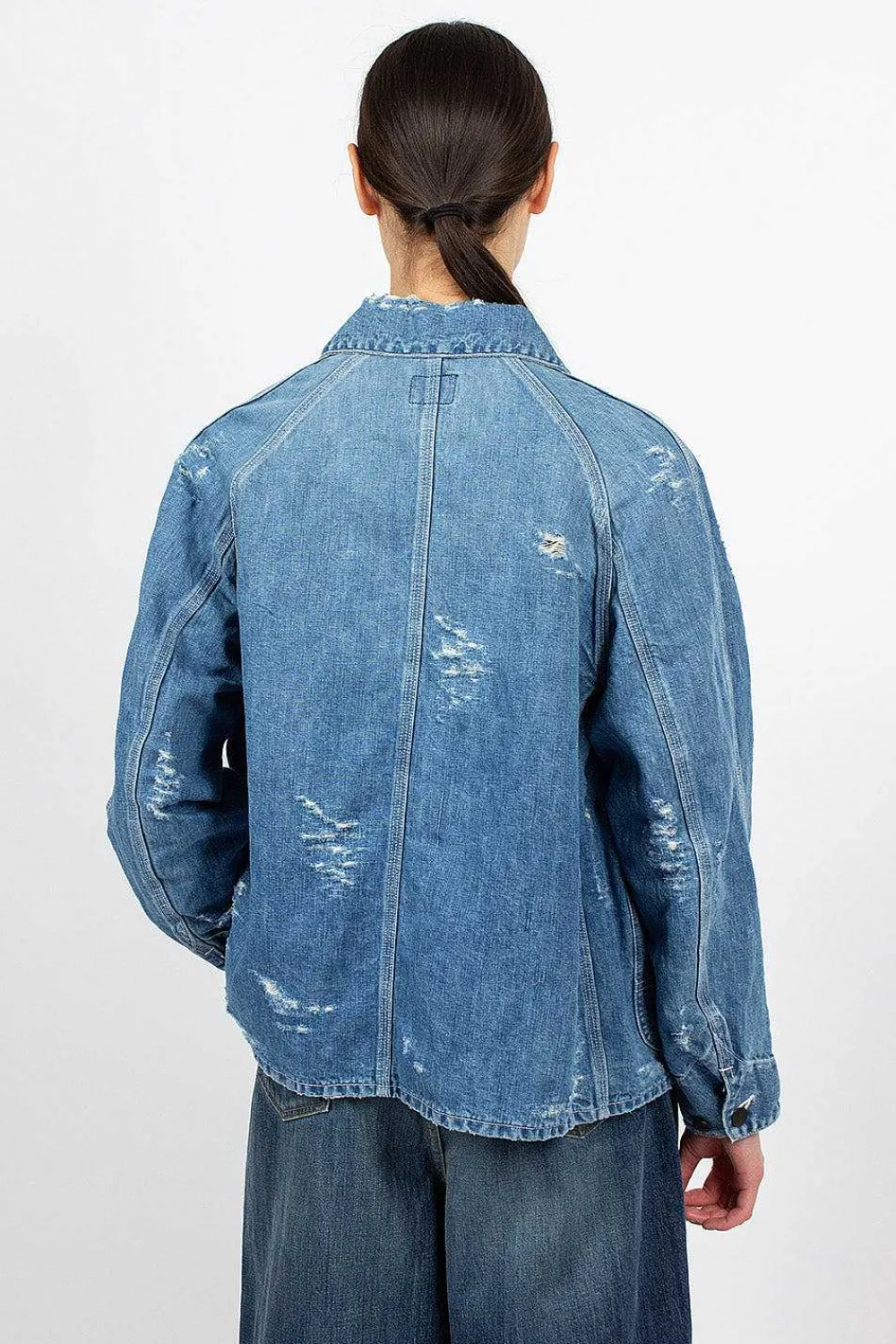 Needles 10Oz Coverall Distressed Denim| Outerwear
