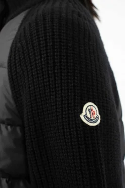 Moncler Padded Long Wool Cardigan| Knitwear