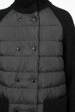 Moncler Padded Long Wool Cardigan| Knitwear