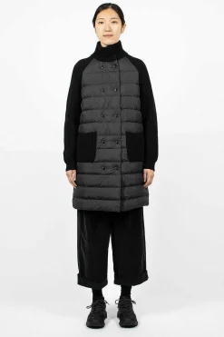 Moncler Padded Long Wool Cardigan| Outerwear