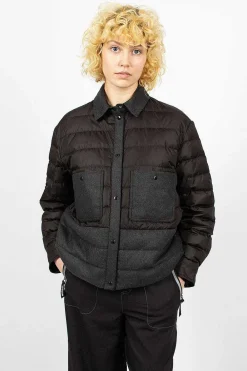 Moncler Padded Shirt Black| Shirts