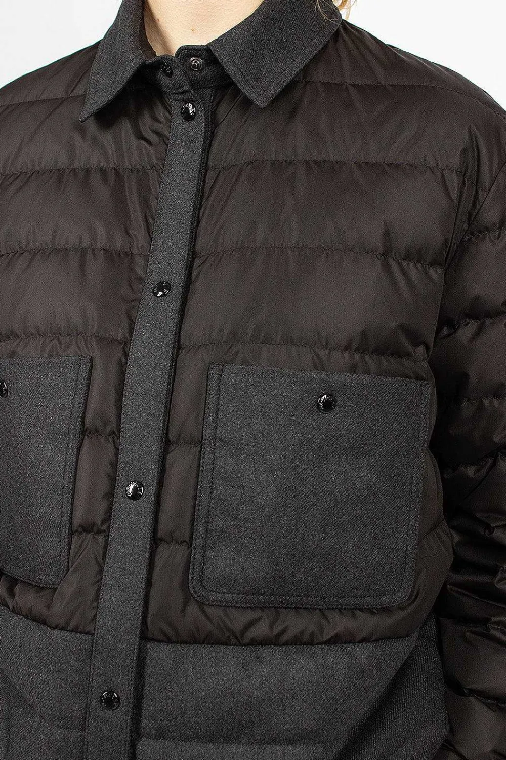Moncler Padded Shirt Black| Outerwear