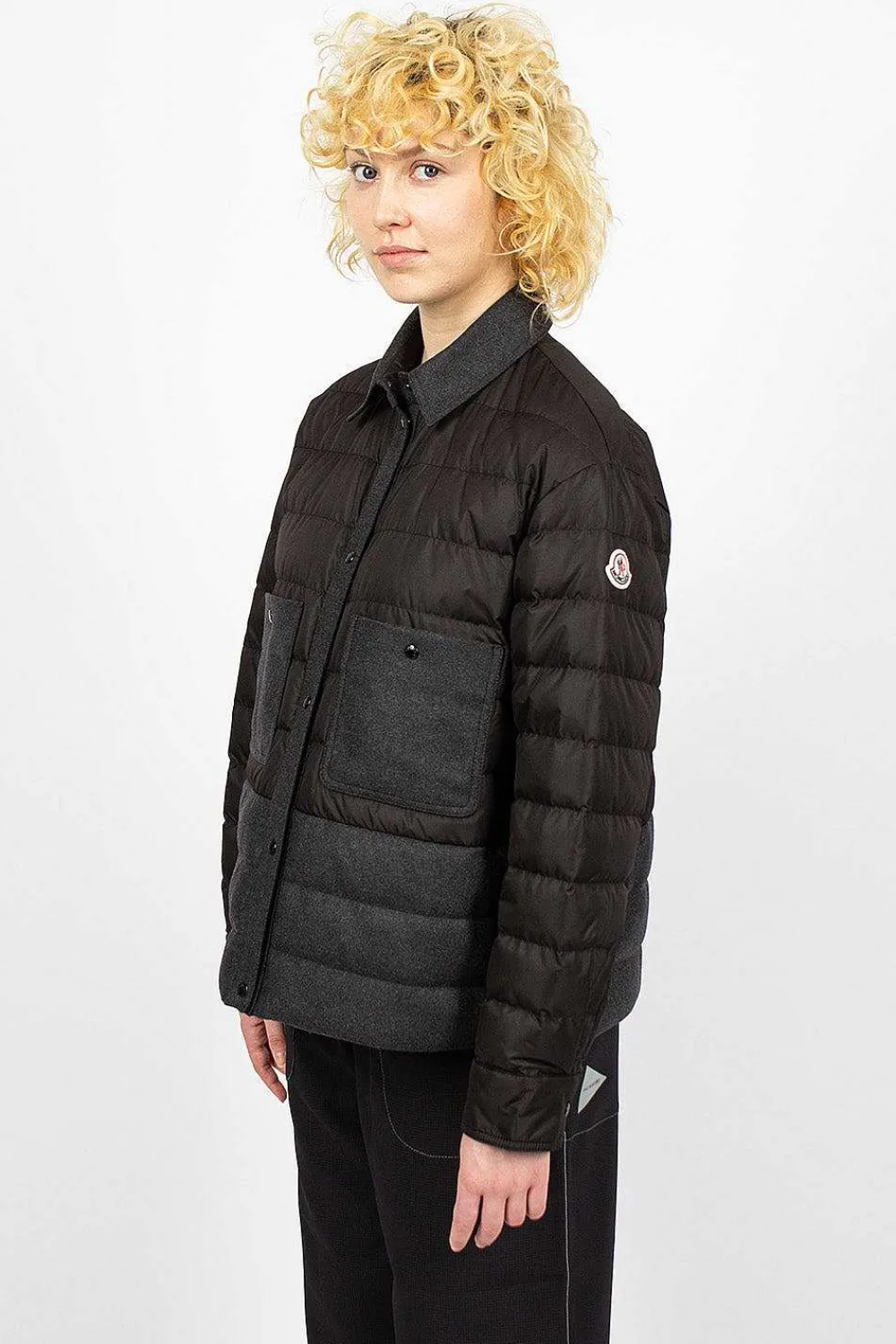 Moncler Padded Shirt Black| Outerwear