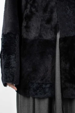 Eleph Patch Coat Navy| Outerwear