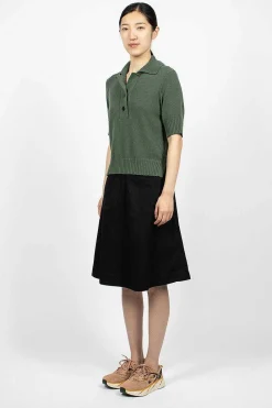 Margaret Howell Patch Pocket Circle Skirt Black| Skirts