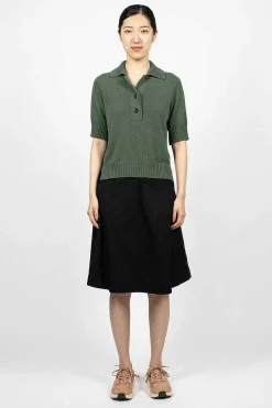 Margaret Howell Patch Pocket Circle Skirt Black| Skirts