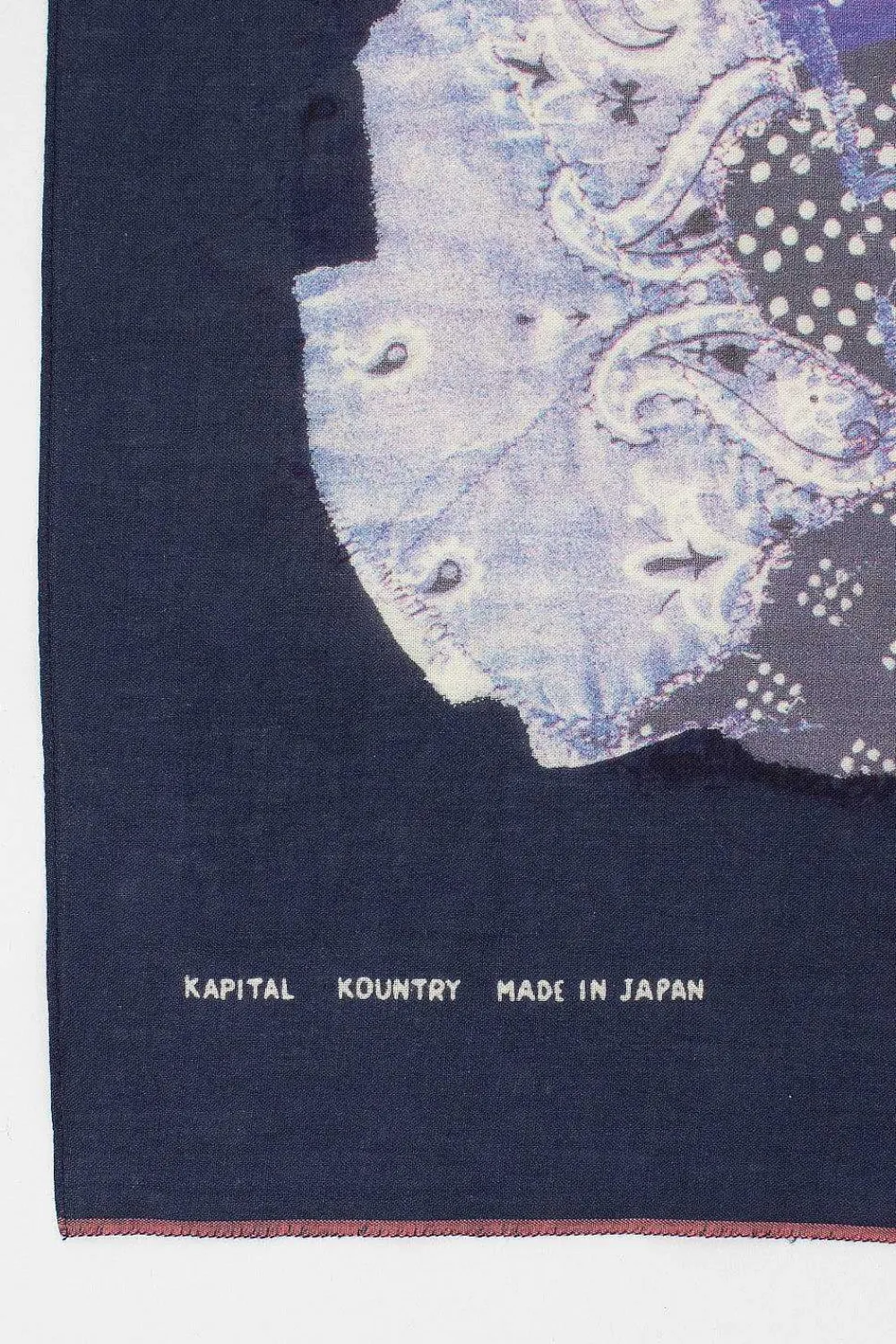 Kapital Patchwork Printed Bandana Navy| Bandanas
