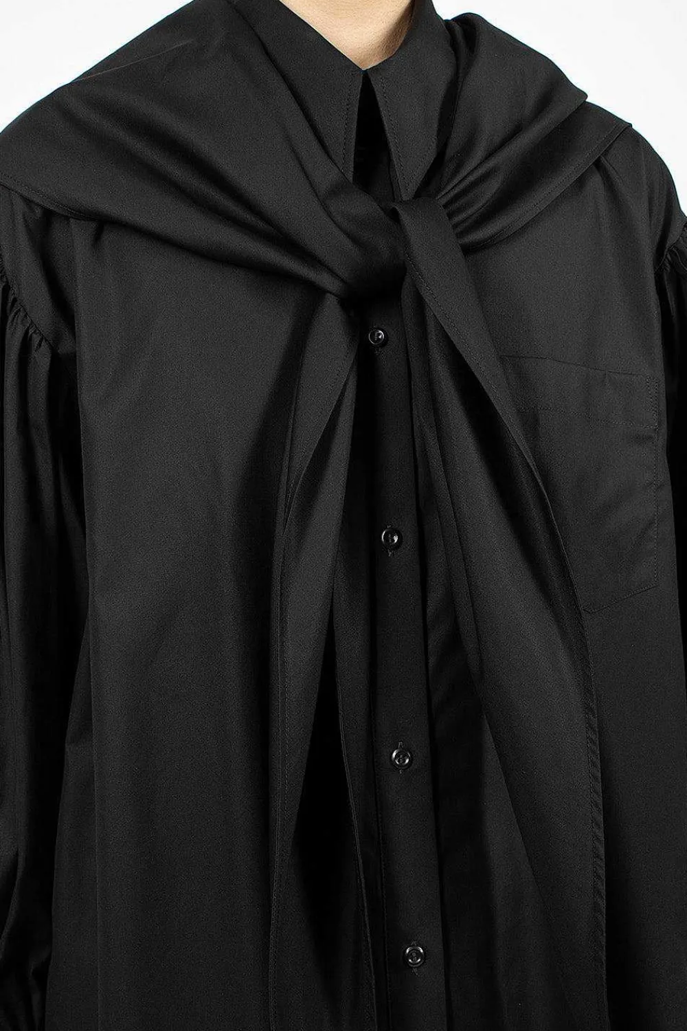 Simone Rocha Point Collar Shirt Black| Shirts