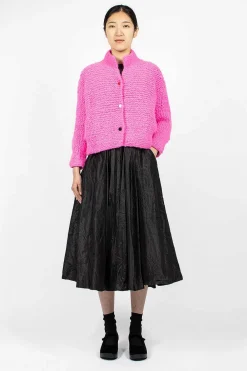 Daniela Gregis Pomegranate Bomber Knit Neon Fuchsia| Knitwear