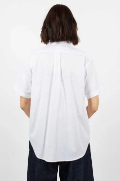Engineered Garments FWK Popover Bd Shirt Dobby Check White| Shirts
