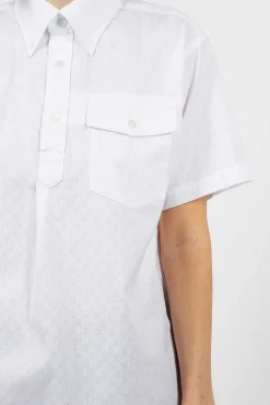 Engineered Garments FWK Popover Bd Shirt Dobby Check White| Shirts
