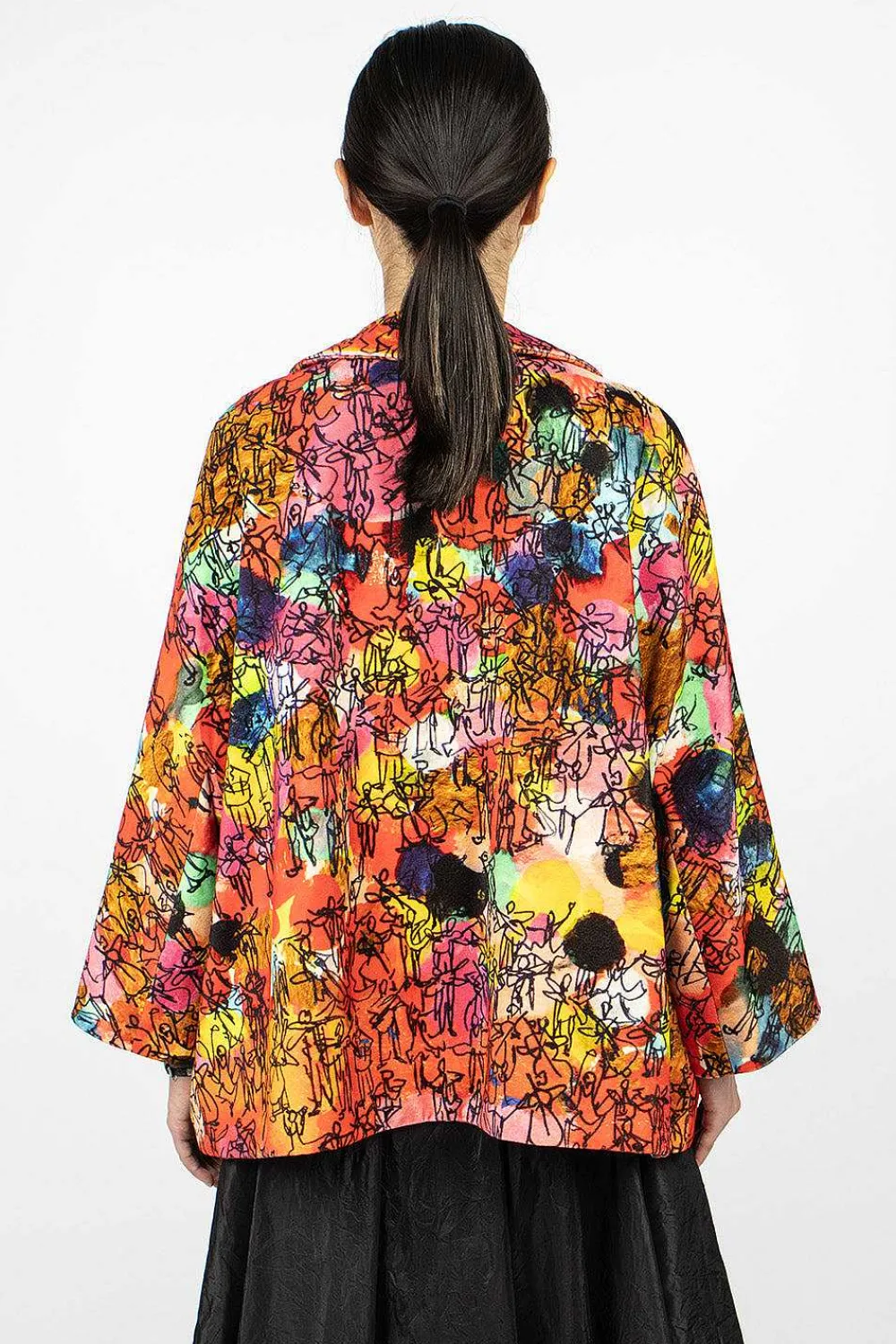 Daniela Gregis Poppy Short Jacket Drawing| Outerwear