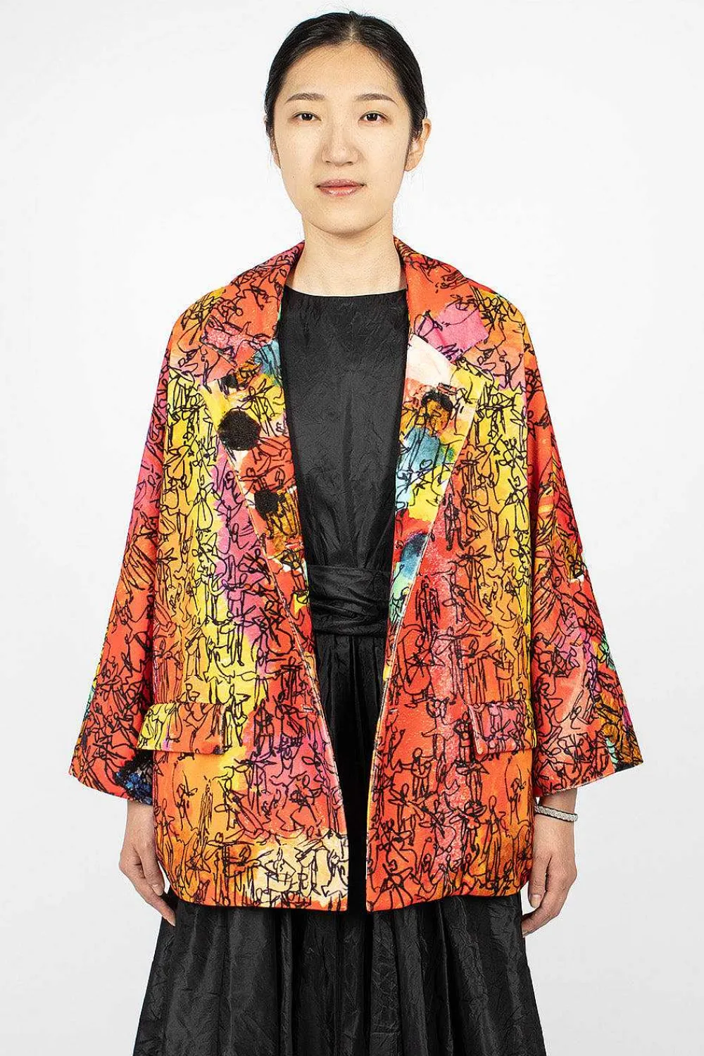 Daniela Gregis Poppy Short Jacket Drawing| Outerwear